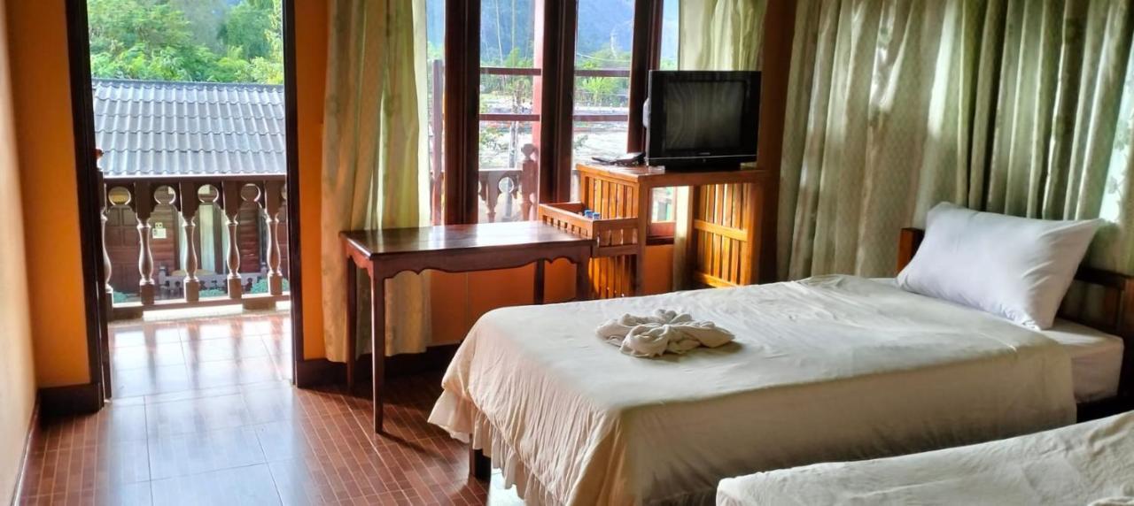 Bungalows Le Jardin Vangvieng Vang Vieng Exterior foto